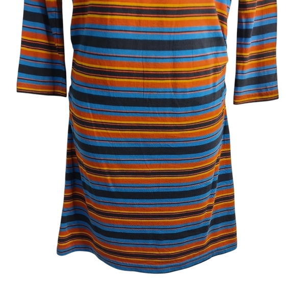 Patagonia Women's Cowl Neck 3/4 Sleeves Striped Dress Size XS - Picture 5 of 8